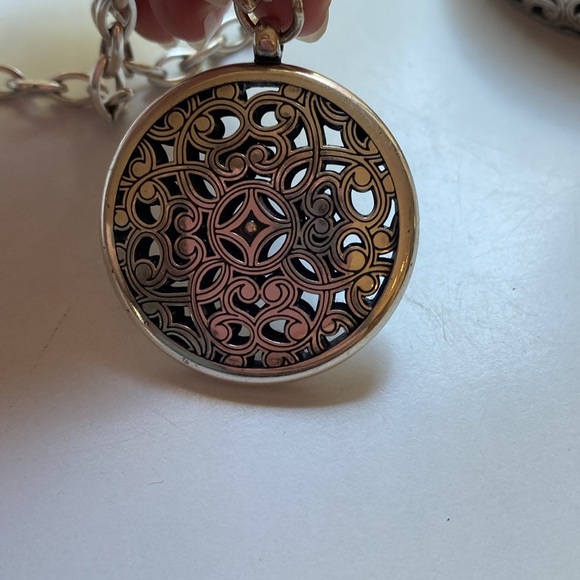 Brighton Serendipity‎ Necklace and Bangle Chunky Set Sterling Silver Bracelet - Picture 4 of 11